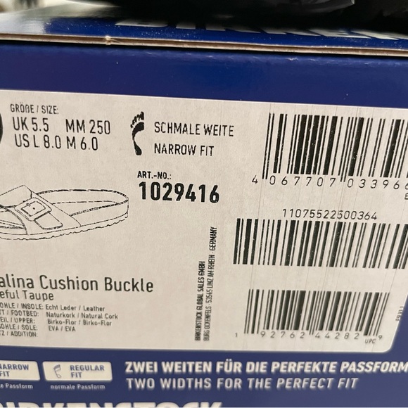 Birkenstock Bronze Sandals with Gold Buckle - Picture 6 of 6